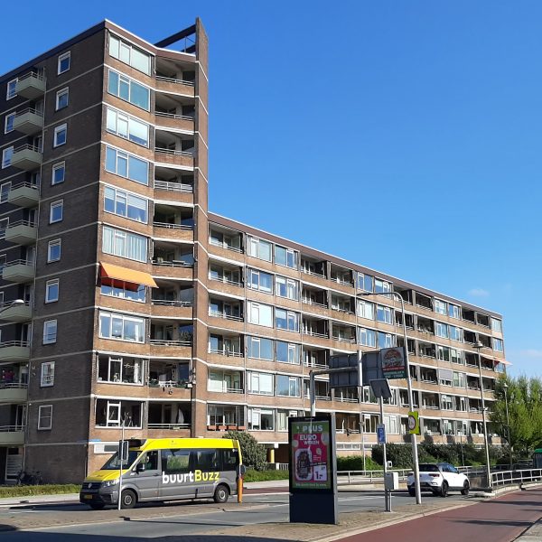 Appartementen gebouw bij het station in Gouda