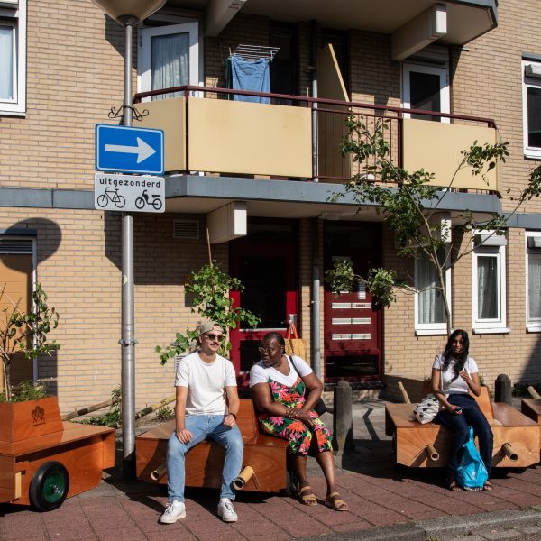 Wandelende bomen in de wijk