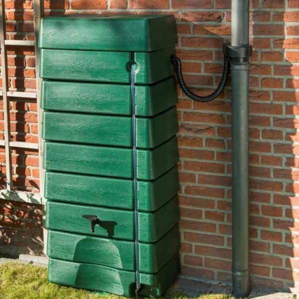 Muur regenton groen