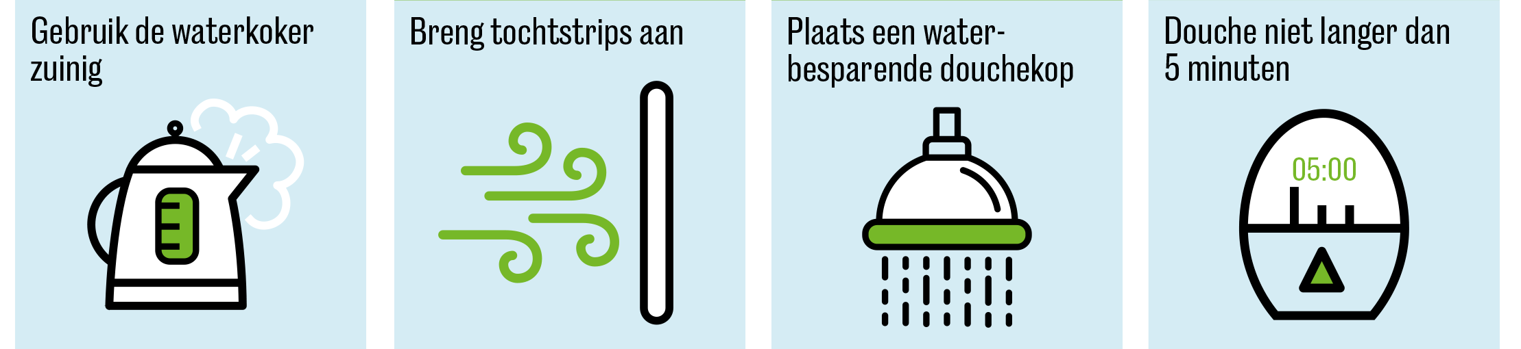 Tip 5 tot 8 energie besparen